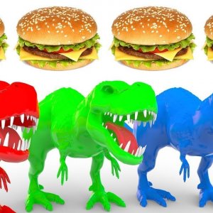 Learn Colors With Dinosaurs For Kids #z | Colours With Animals Play Doh For Children 3D Education